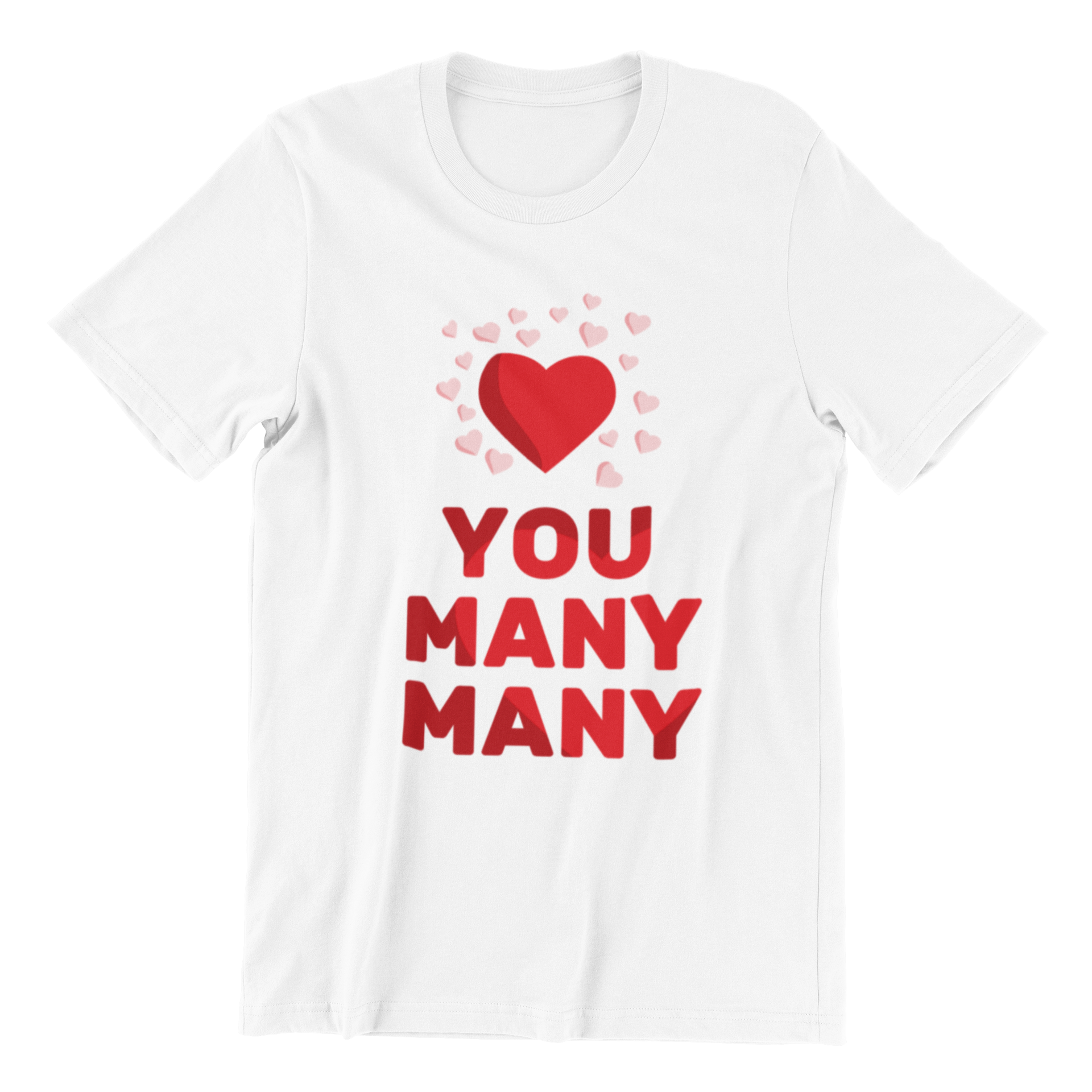 Love You Many Many Crew Neck S-Sleeve T-shirt