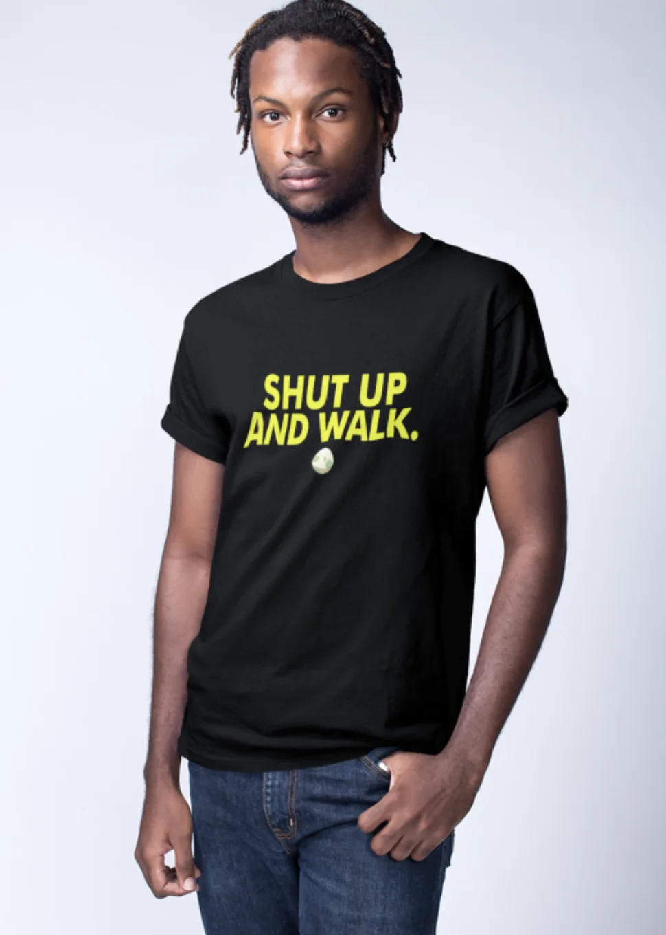 Shut Up and Walk Crew Neck S-Sleeve T-shirt