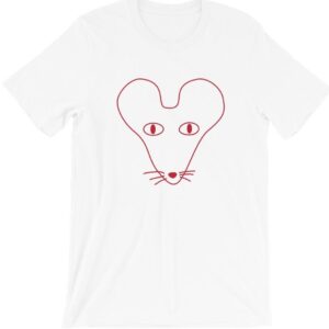Rat Outline Kids Crew Neck S-Sleeve T-shirt
