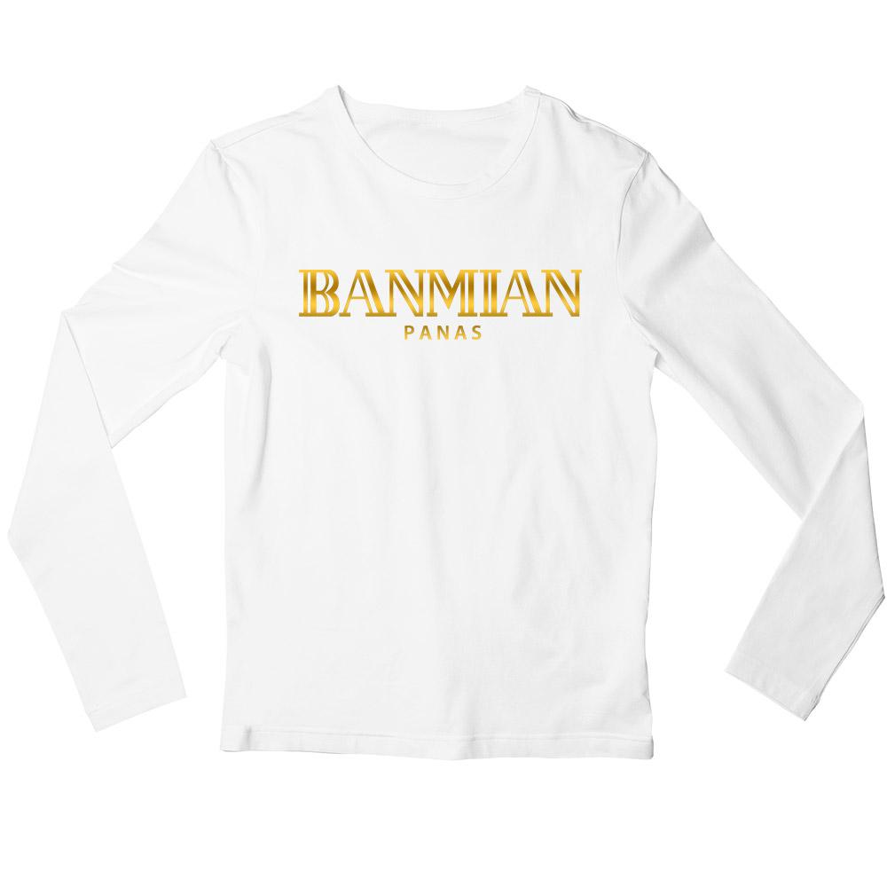 (Exclusive Gold Edition) Banmian Panas Crew Neck Long Sleeve T-shirt