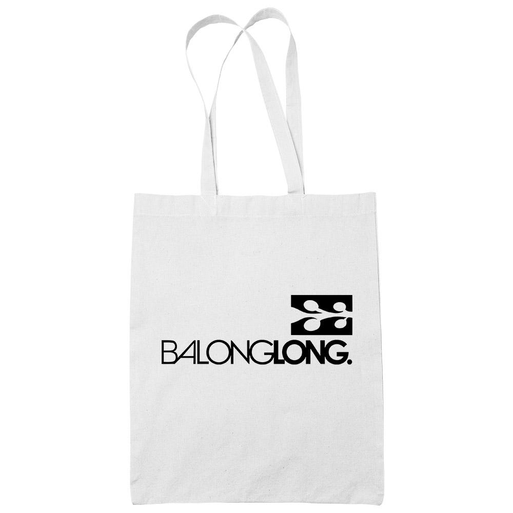 Balonglong White Cotton Tote Bag