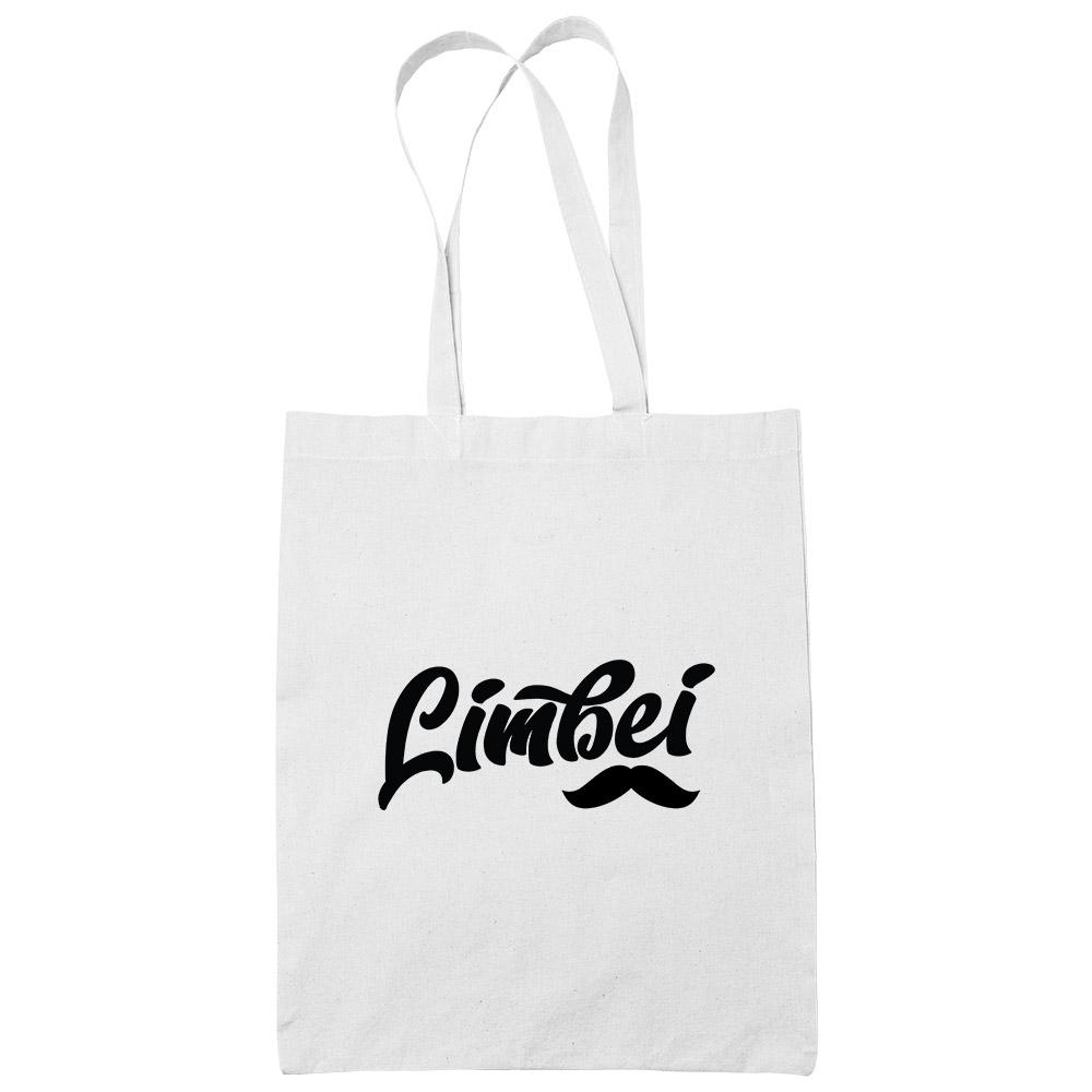 Limbei Mostauch White Cotton Tote Bag