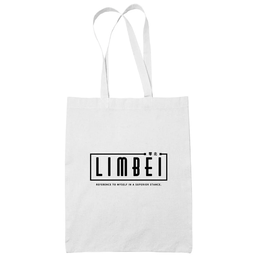 Limbei White Cotton Tote Bag