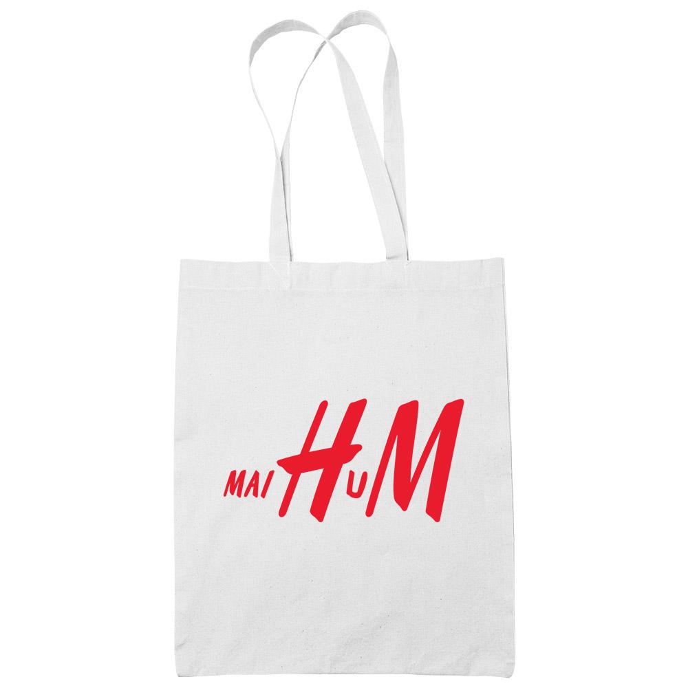 Mai Hum White Cotton Tote Bag