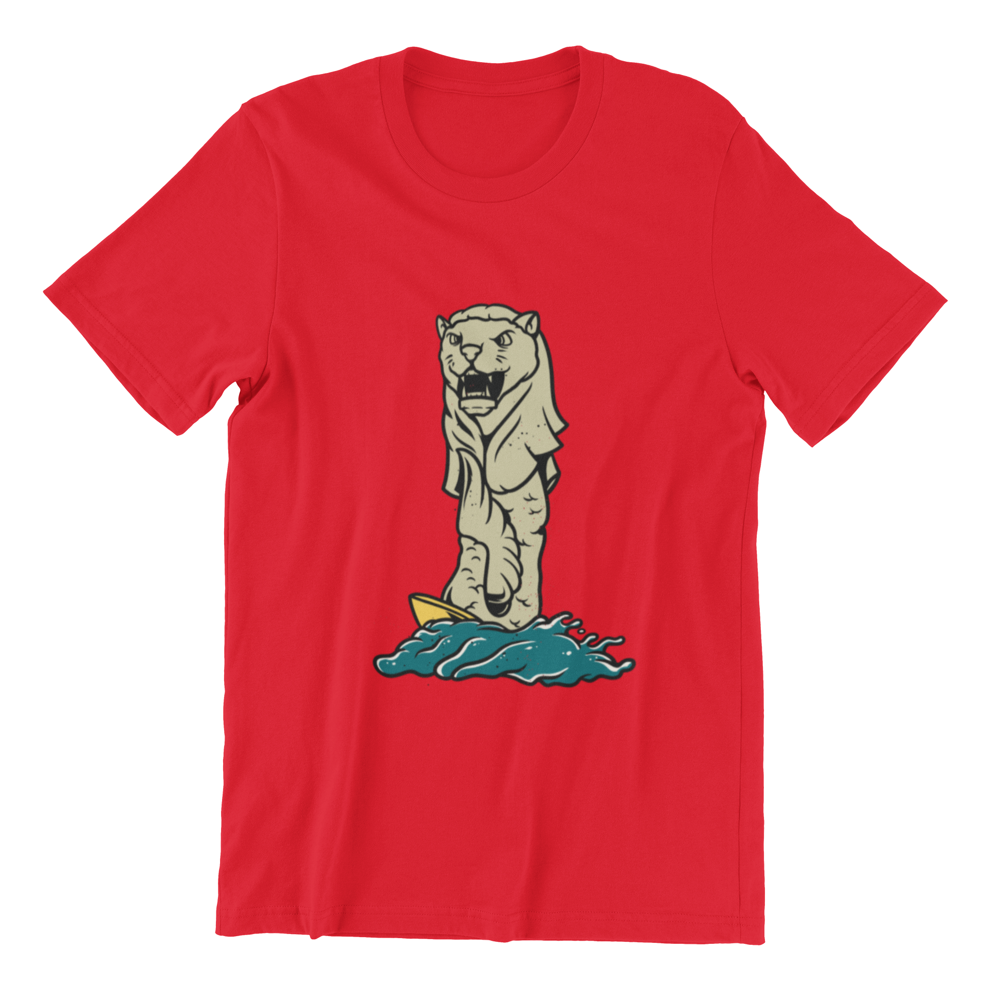Merlion Short Sleeve T Shirt Wet Tee Shirt