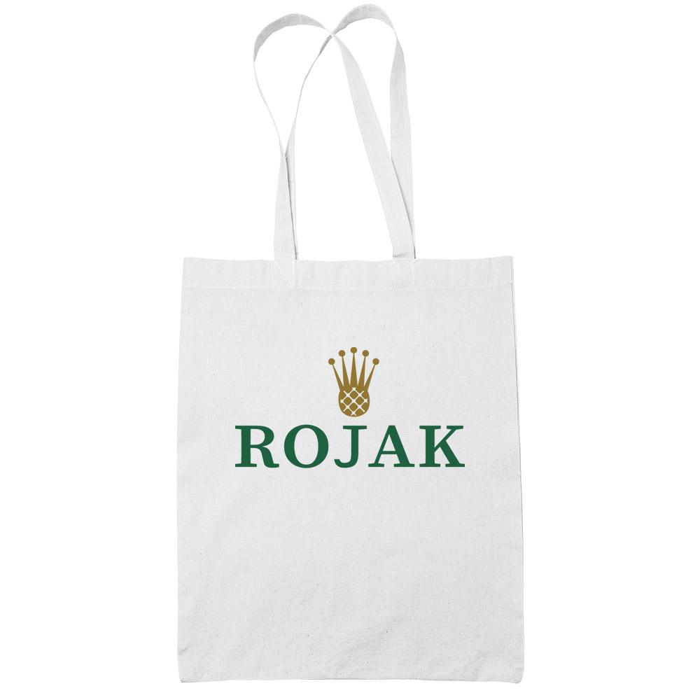 Rojak White Cotton Tote Bag