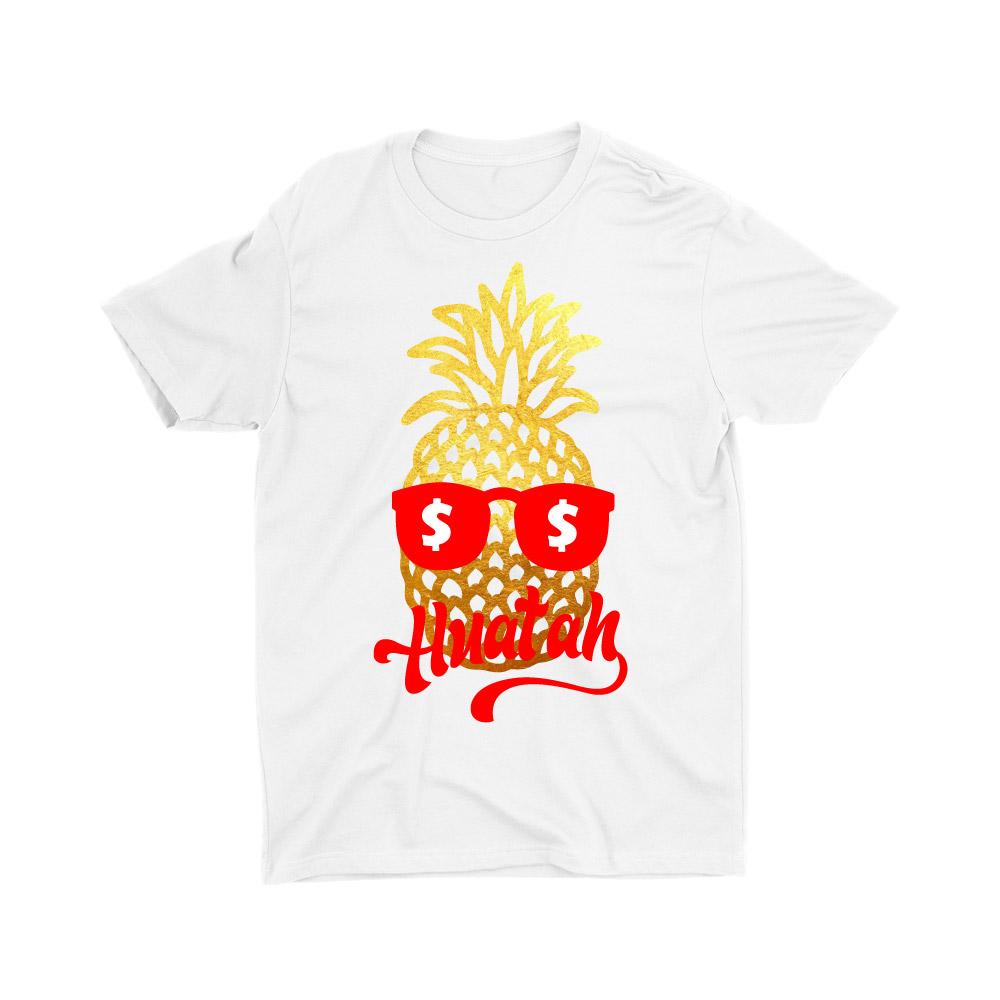 Limited Gold Edition Pineapple Huat Kids Crew Neck Short Sleeve T-Shirt