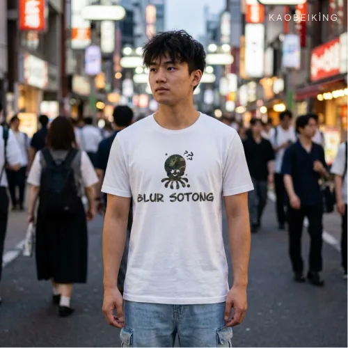 Blur Sotong (Woodlands Camo Edition) Graphic T-Shirt | Singapore Playful Streetwear Unisex Tee