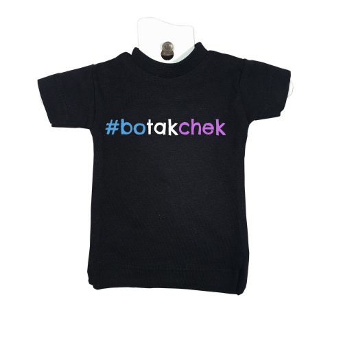 Bo tak chek black mini tee miniature toy clothing