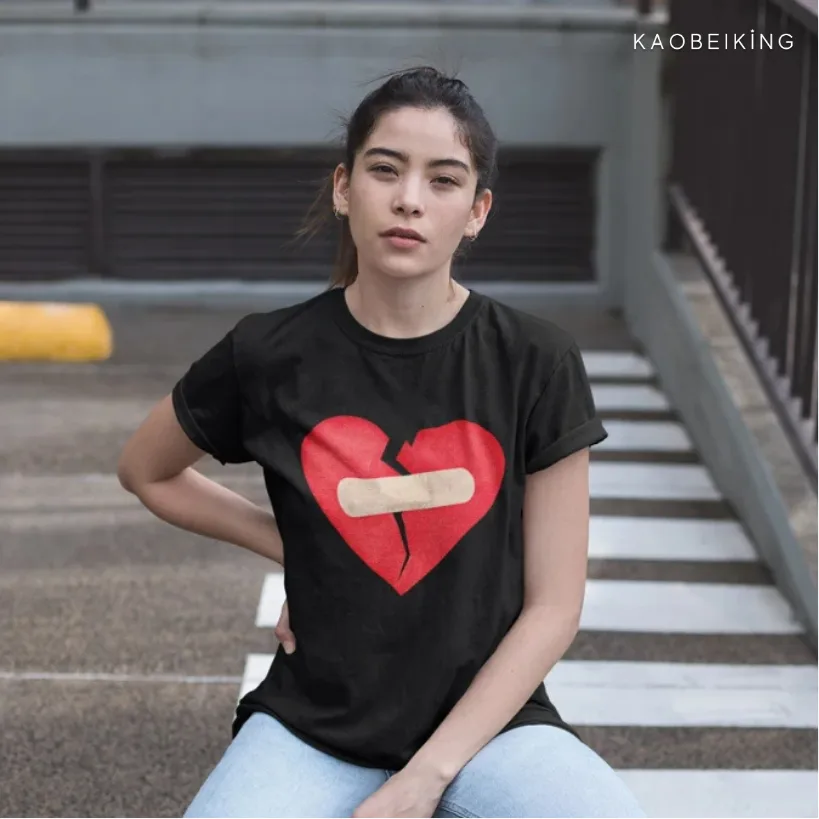 Broken Heart Graphic T-Shirt | Singapore Humor Streetwear Unisex Tee