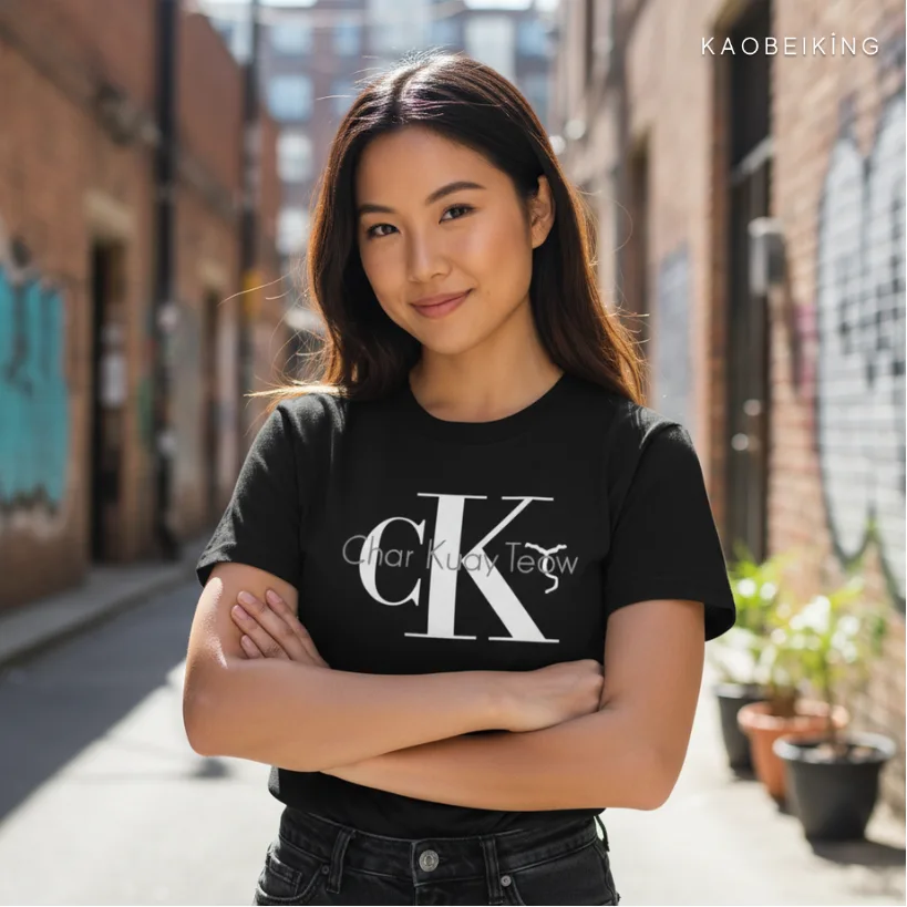 Char Kuay Teow Graphic T-Shirt | Singapore Playful Streetwear Unisex Tee