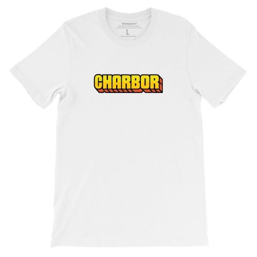 Charbor-white-short-sleeve-tshirt-Singapore-brand-parody-vinyl-streetwear-apparel-designer-1.jpg