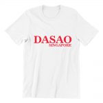 DASAO Singapore white short sleeve ladies t shirt singapore streetwear