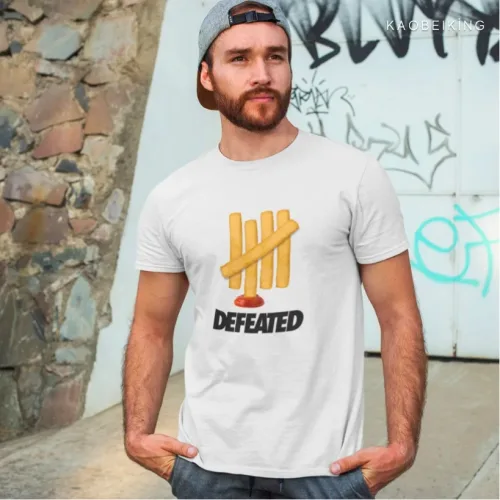 Defeated Graphic T-Shirt | Singapore Humor Streetwear Unisex Tee