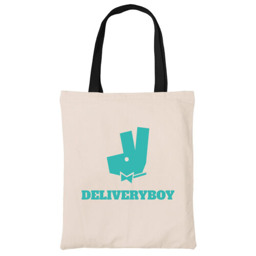 Deliveryboy funny canvas heavy duty tote bag carrier shoulder ladies shoulder shopping bag kaobeiking