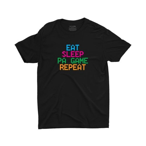 Eat Sleep Pa Game Repeat Children Short Sleeve T-shirt - Image 3
