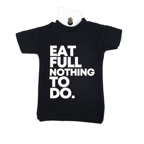 Eat full nothing to do black mini tee miniature figurine toy clothing