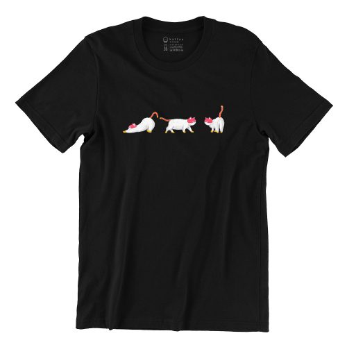3 Cats Short Sleeve T-shirt - Image 2
