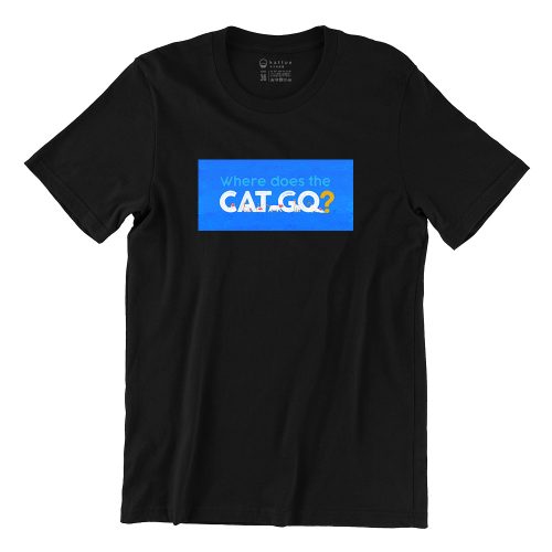 Where Does The Cat Go Short Sleeve T-shirt - Image 3