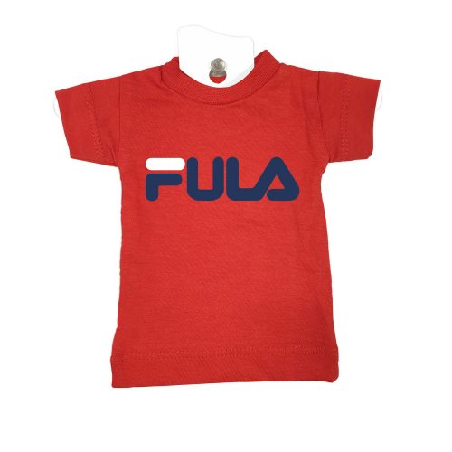 FULA red mini t shirt home furniture decoration