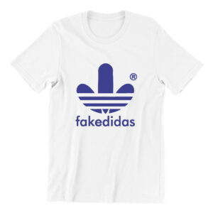 Fakedidas white short sleeve womens teeshirt singapore fashion
