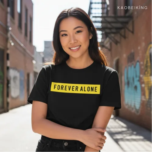 Forever Alone Graphic T-Shirt | Singapore Humor Streetwear Unisex Tee