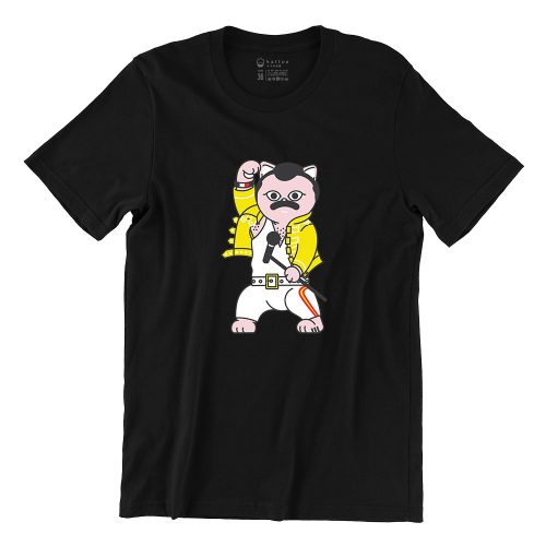 Freddie Meowcury Short Sleeve T-shirt - Image 3