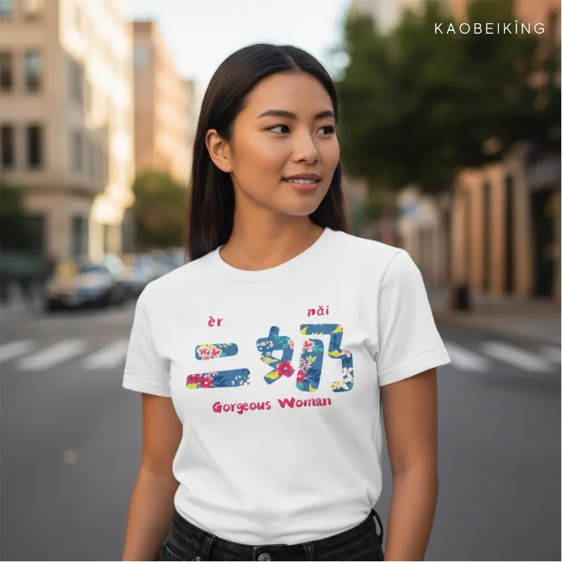 Gorgeous Woman 二奶 Graphic T-Shirt | Singapore Playful Streetwear Unisex Tee