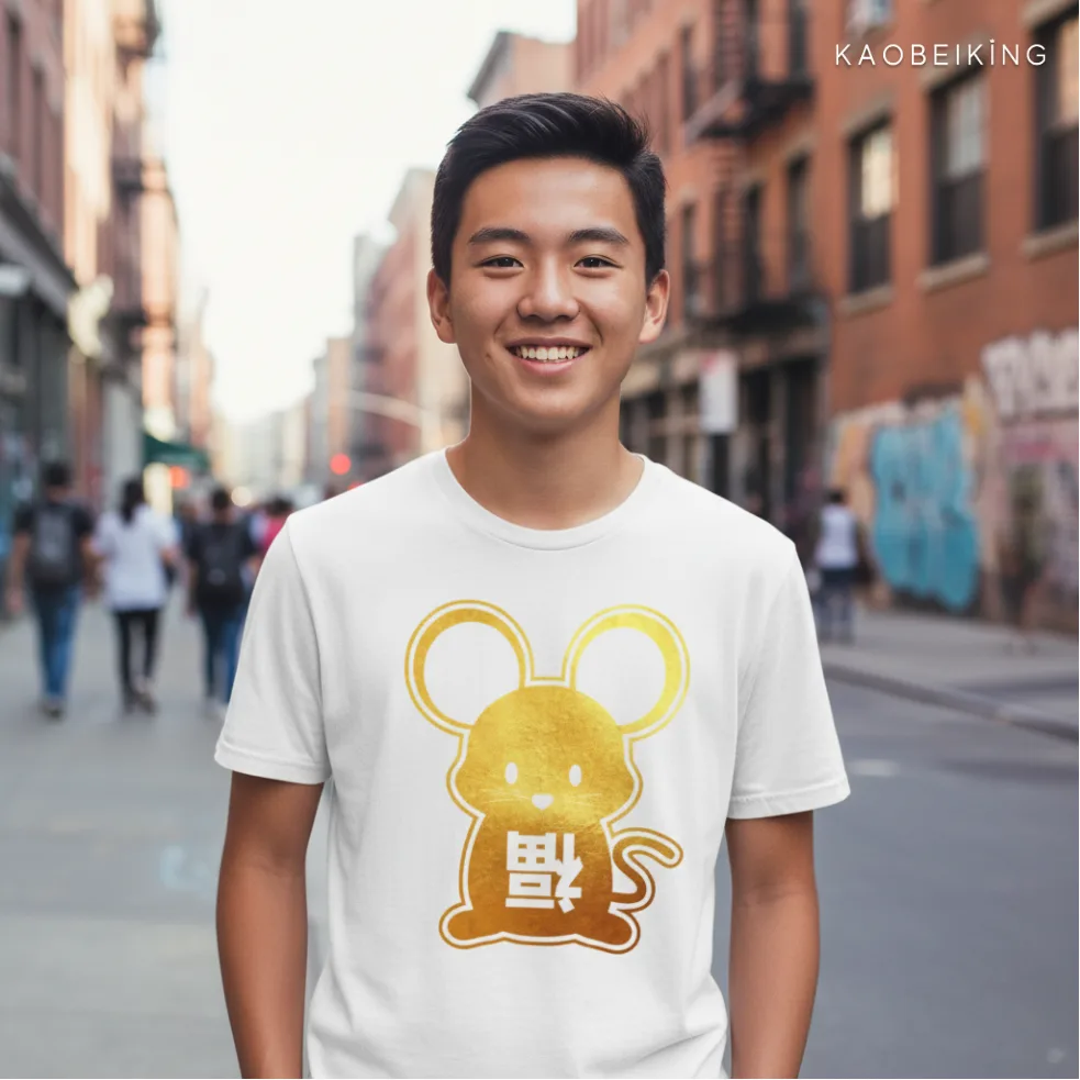 Hock Mouse Graphic T-Shirt | Singapore Zodiac Streetwear Unisex Tee