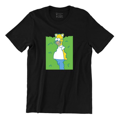 Homer Cat Short Sleeve T-shirt - Image 2
