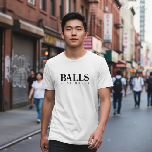Huge Balls Graphic T-Shirt | Singapore Playful Streetwear Unisex Tee