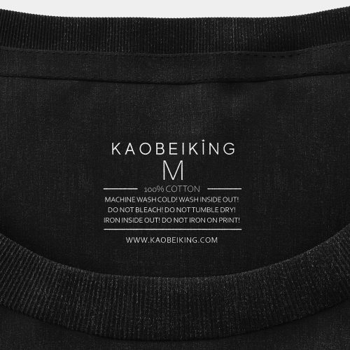 Kaobeiking Singapore streetwear tshirt designer name tag