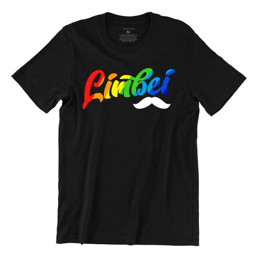 Limbei-Moustache-rainbow-black-tshirt-singapore-funny-hokkien-vinyl-streetwear-apparel-designer