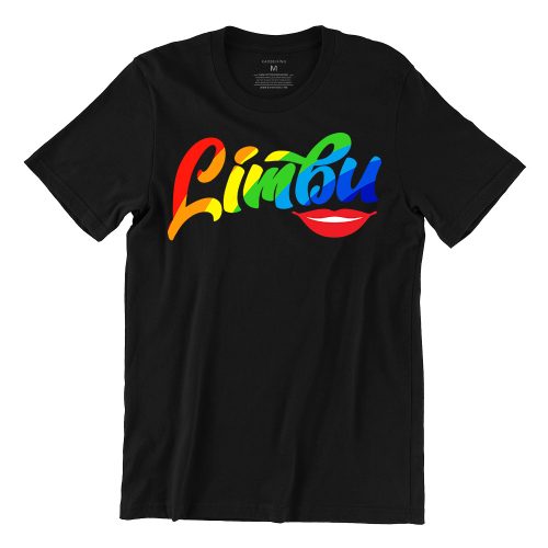 Limbu-Lips-rainbow-black-tshirt-singapore-funny-hokkien-vinyl-streetwear-apparel-designer