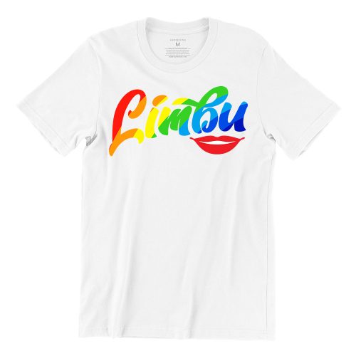 Limbu-Lips-rainbow-white-tshirt-singapore-funny-hokkien-vinyl-streetwear-apparel-designer