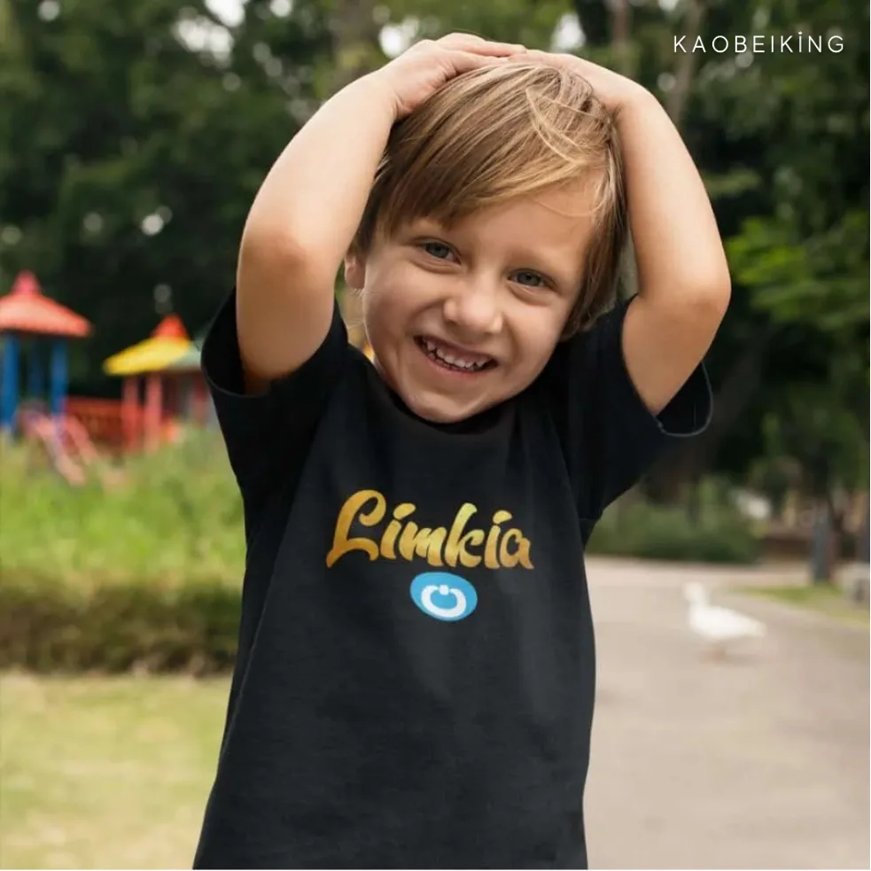 Limkia (Limited Gold Edition) Children Graphic T-Shirt | Singapore Humor Streetwear Unisex Tee