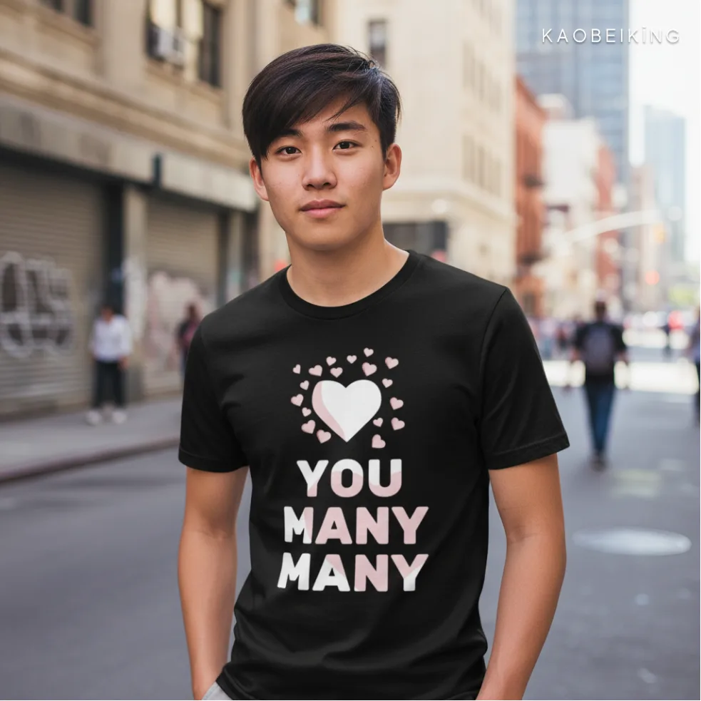 Love You Many Many Graphic T-Shirt | Singapore Playful Streetwear Unisex Tee