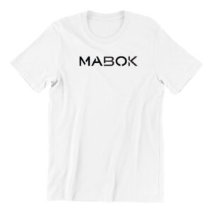 Mabok-white-short-sleeve-mens-teeshirt-singapore-kaobeiking-creative-print-fashion-store