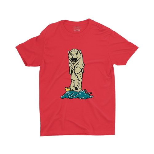 Merlion Children Short Sleeve T-shirt - Image 4