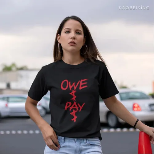 Owe Money Pay Money Graphic T-Shirt | Singapore Playful Streetwear Unisex Tee