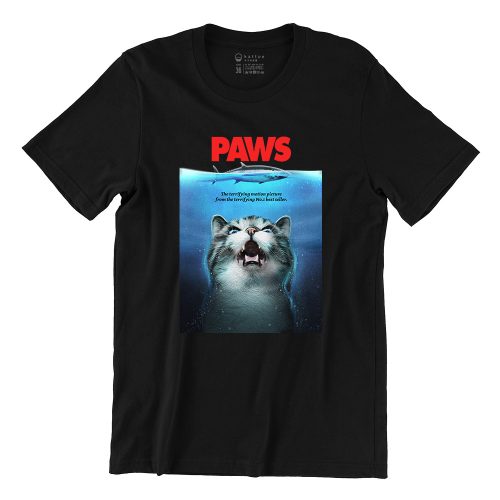 Paws-black-mens-tshirt-parody-cat-kattoe