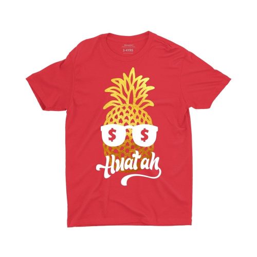 Pineapple Huat (Limited Gold Edition) Children Short Sleeve T-Shirt - Image 3