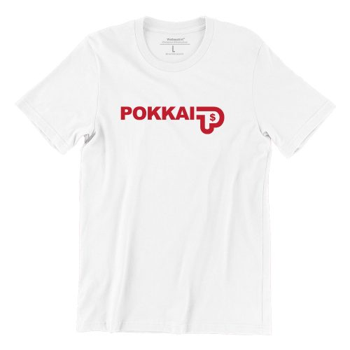 Pokkai-white-unisex-tshirt-singapore-brand-parody-vinyl-streetwear-apparel-designer-1.jpg