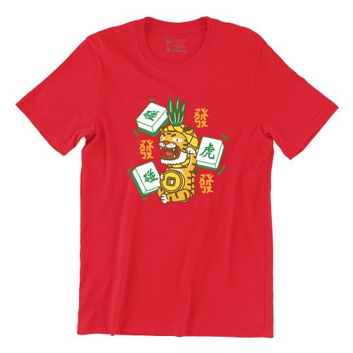 PongPongHu-red-short-sleeve-tshirt