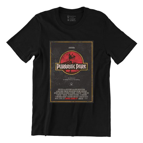 Purrassic Park Poster Short Sleeve T-shirt - Image 2