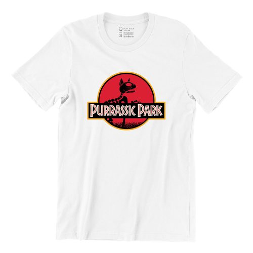 PurrasicPark-white-short-sleeve-womens-teeshirt-kattoe-1.jpg