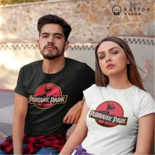 Purrassic Park Graphic T-Shirt | Singapore Playful Streetwear Unisex Tee