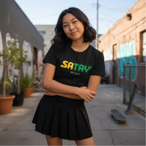 Satay Graphic T-Shirt | Singapore Playful Streetwear Unisex Tee