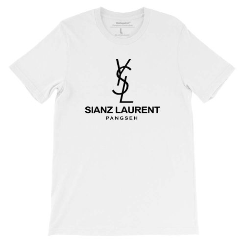 Sianz-Laurent-white-unisex-tshirt-singapore-brand-parody-vinyl-streetwear-apparel-designer.jpg