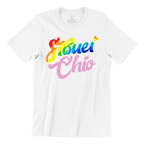 Sibuei-Chio-rainbow-white-womens-tshirt-casualwear-singapore-kaobeking-singlish-online-vinyl-print-shop